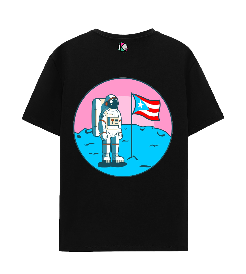 Camisa Boricua - " Boricuas hasta en la luna "