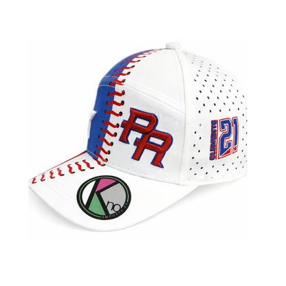 BoriCap – PR Baseball Stitch Blanco, Azul & Rojo #21 | Limited Edition