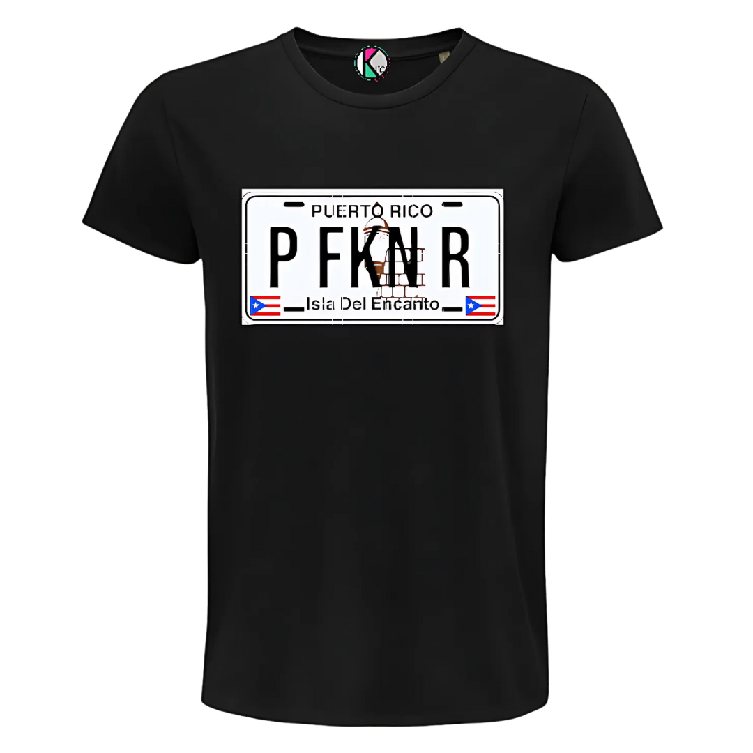 BoriShirt – Camiseta con placa puertorriqueña “PFKN R”