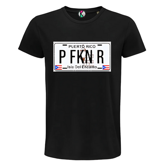 BoriShirt – Camiseta con placa puertorriqueña “PFKN R”